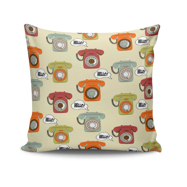 Perna decorativa Deco 43x43cm bumbac poliester siliconic