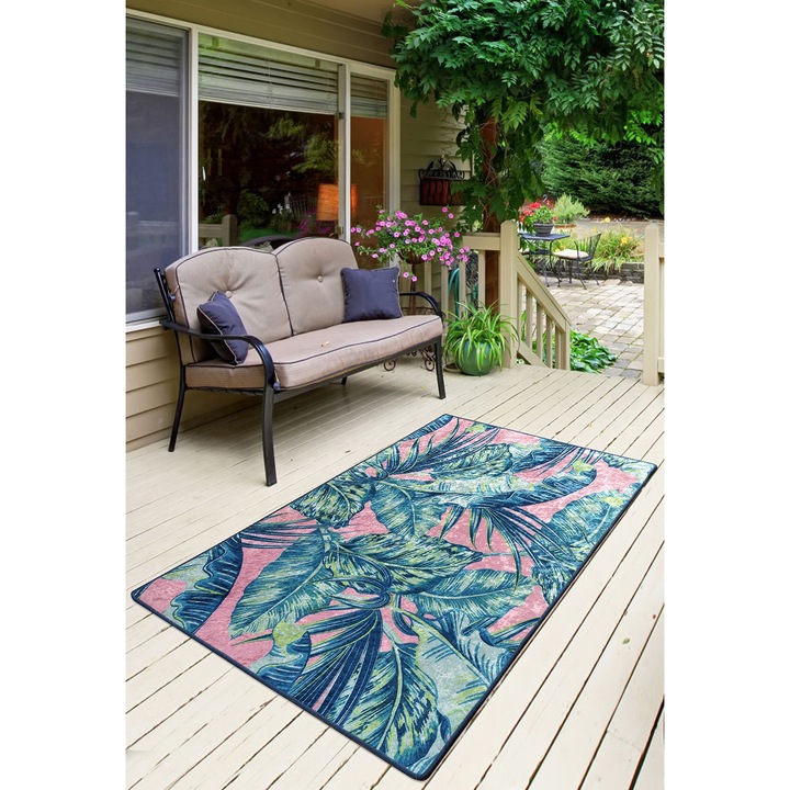 Előszobaszőnyeg, Conceptum Hypnose, 80x200cm, rózsaszín, antibakteriális, csúszásgátló hátoldallal