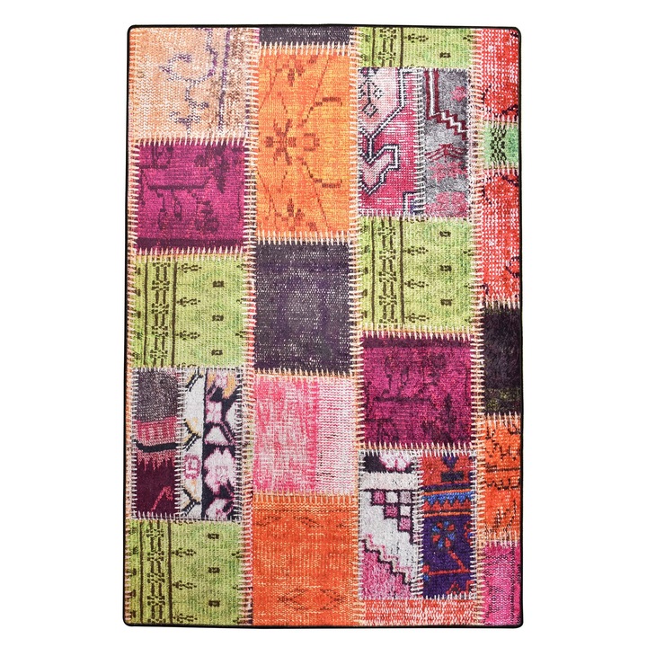 Килим за коридор, Conceptum Hypnose, 80x300 см, многоцветен, антибактериален, неплъзгащ се гръб