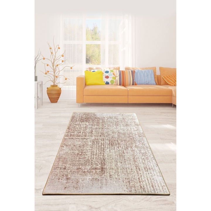 Szőnyeg, Conceptum Hypnose, 140x190cm, bézs, antibakteriális, csúszásmentes hátlap