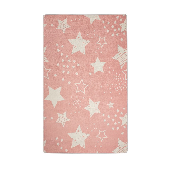 Covor copii, Conceptum Hypnose, stele, roz, 140x190cm