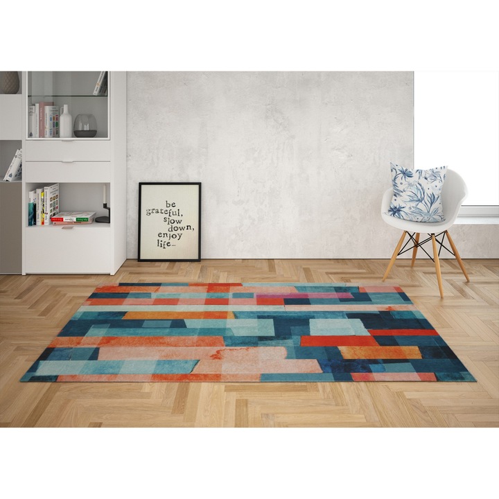 Килим, Conceptum Hypnose, 100x200 см, полиестер, антибактериален, неплъзгащ се