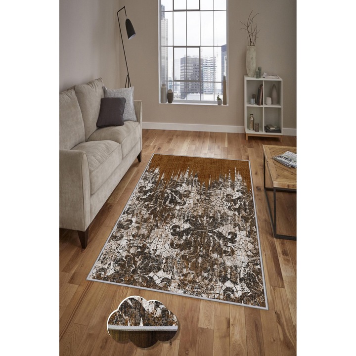 Килим за коридор Conceptum Hypnose, 80x200 см, антибактериален, противоплъзгащ, многоцветен