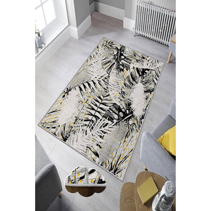 Килим за коридор Conceptum Hypnose, 100x150 см, антибактериален, неплъзгащ се полиестер