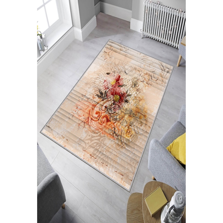 Килим, Conceptum Hypnose, 80x120 см, 100% полиестер, антибактериален, неплъзгащ се