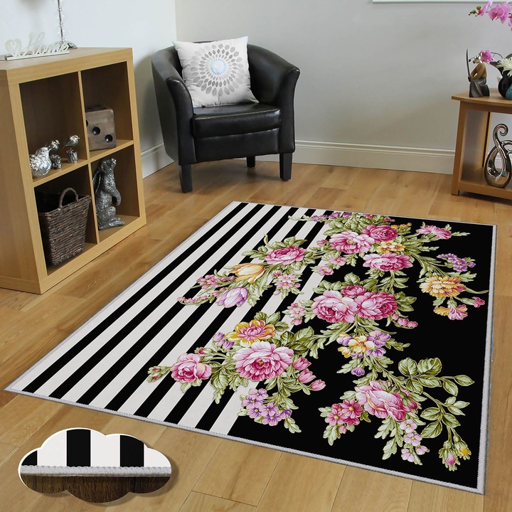 Килим за коридор Conceptum Hypnose, 100x150 см, антибактериален, неплъзгащ се полиестер