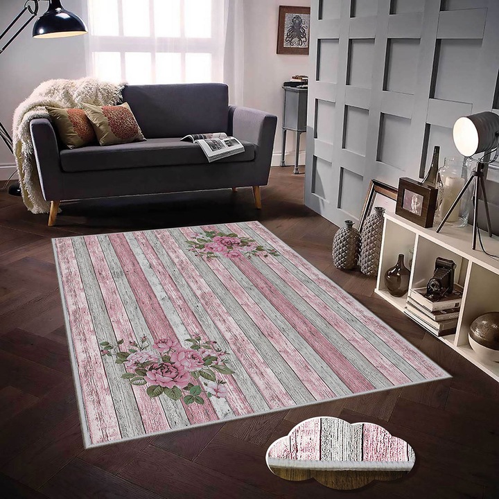 Covor hol Conceptum Hypnose, 80x150 cm, poliester, antibacterian antiderapant