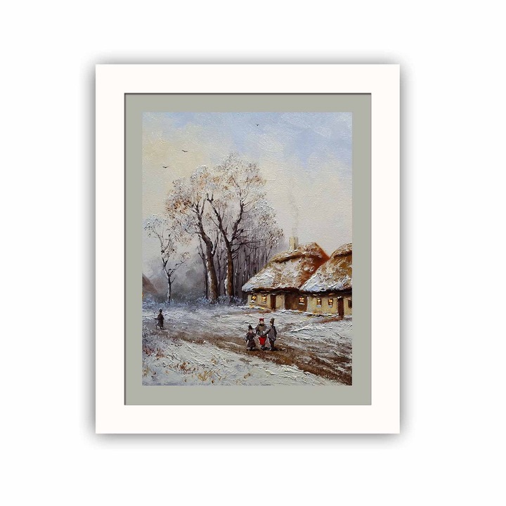 Dekoratív festmény kerettel, Wallity, bct-001, 23,5x28,5cm