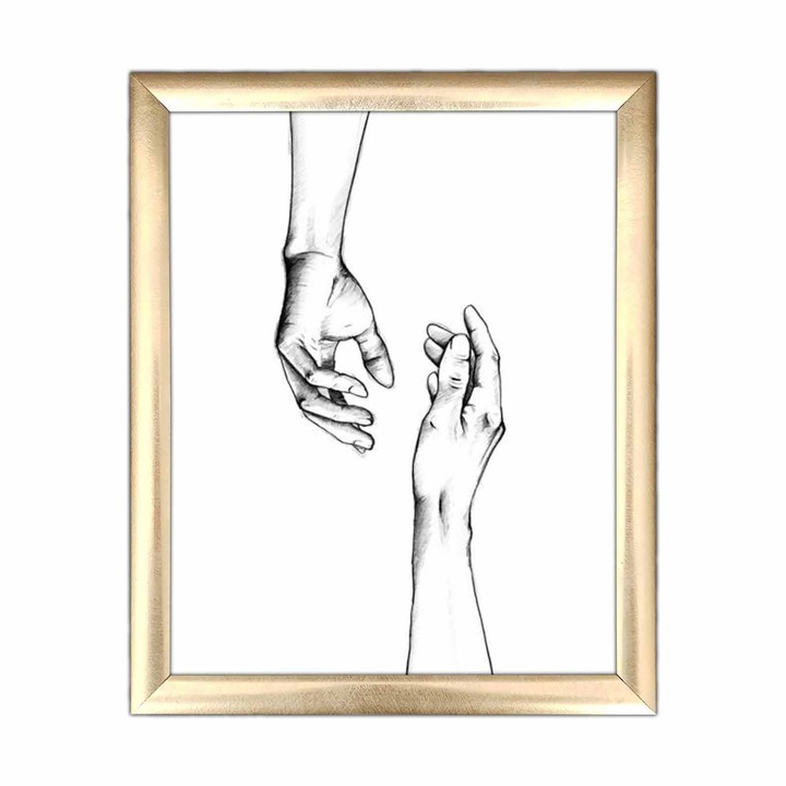 Dekoratív festmény kerettel, Wallity, act-010, 23,5x28,5cm