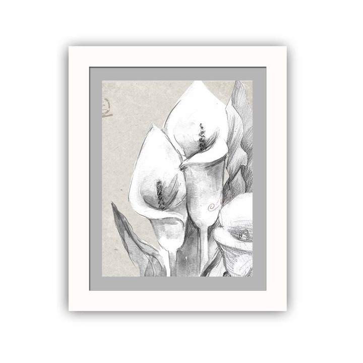 Dekoratív festmény kerettel, Wallity, bct-002, 23,5x28,5cm