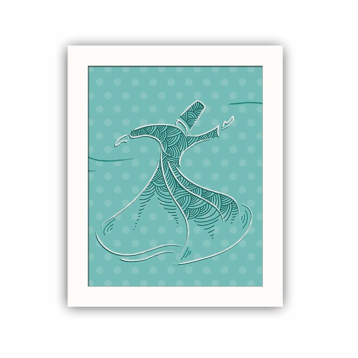 Dekoratív festmény kerettel, Wallity, 23,5x28,5cm, MDF