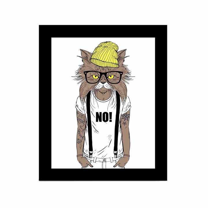 Dekoratív festmény kerettel, Wallity, 23,5x28,5cm, MDF