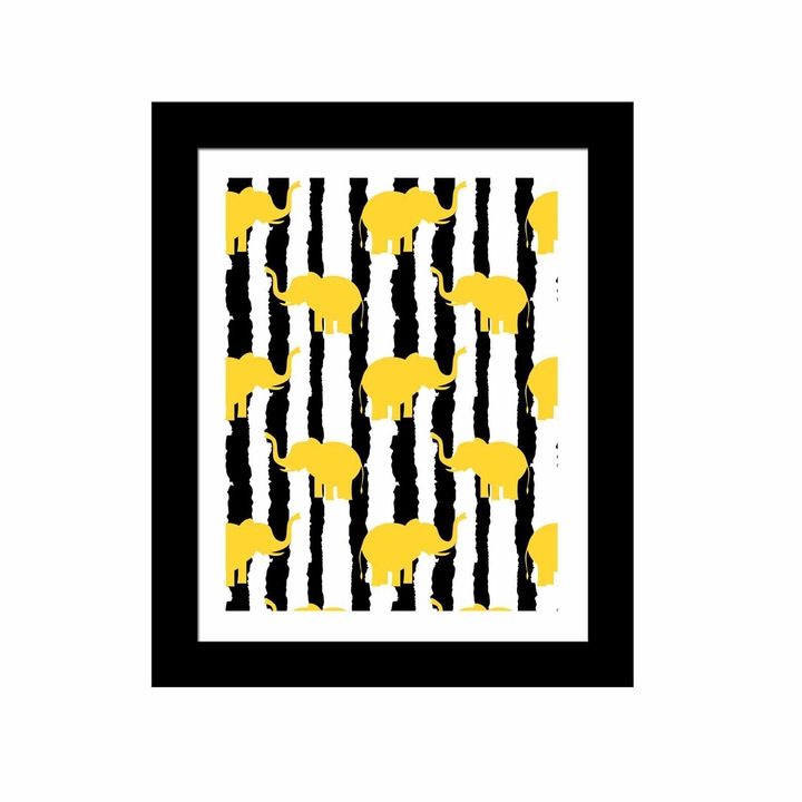 Dekoratív festmény kerettel, Wallity, mdf, 23,5x28,5cm