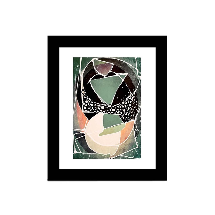 Dekoratív festmény kerettel, Wallity, sctciz-007 modell, 23x28cm