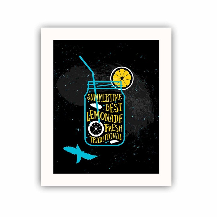 Dekoratív festmény kerettel, Wallity, bct-053, 23,5x28,5cm