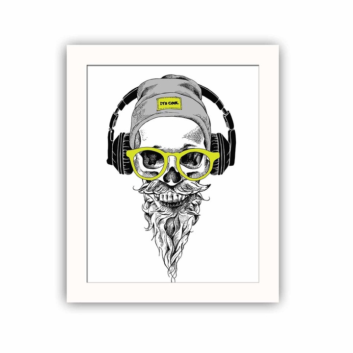 Keretezett díszfestmény, Wallity, 23,5x28,5cm, MDF, PVC