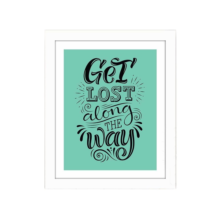 Dekoratív festmény kerettel, Wallity, bct-067, 23,5x28,5cm