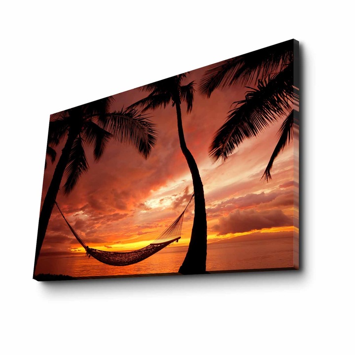 Dekoratív festmény vászonra, Wallity, 45x70cm, fa keretben