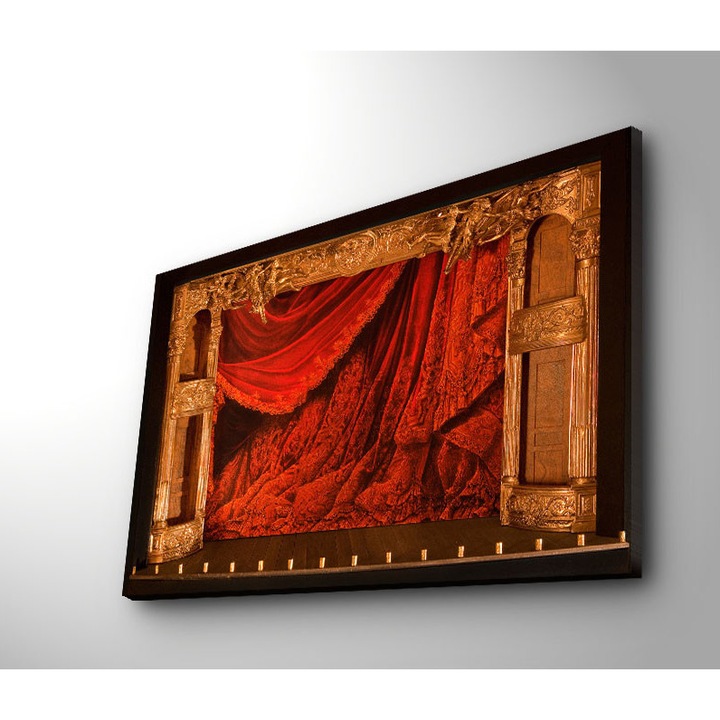 Tablou decorativ Wallity 45x70cm panza piele naturala cadru lemn 3cm