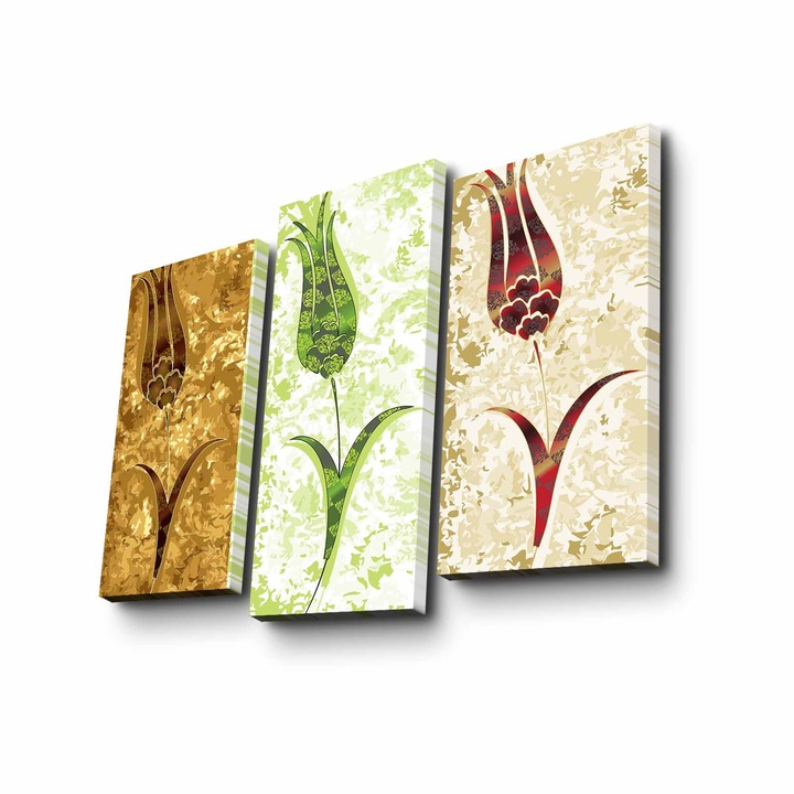 3 darabos dekoratív festőkészlet, Wallity, 20x39cm, 20x45cm, többszínű, 66x45cm