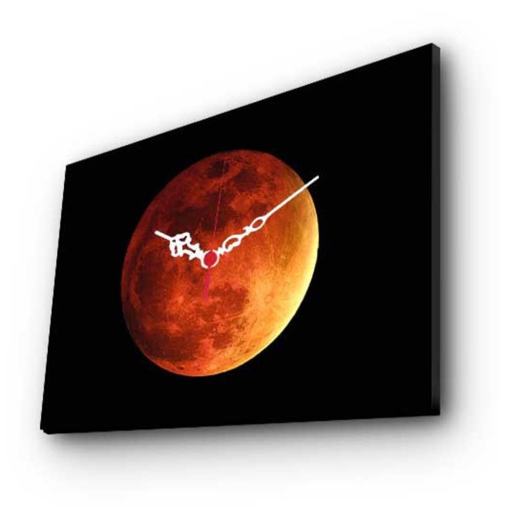 Dekoratív falióra, Wallity, 28x38cm, fa keretben