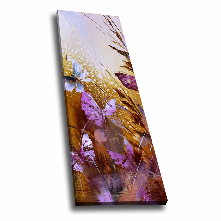 Dekoratív festmény vászonra, Wallity, 30x90cm, fenyőfa keretben