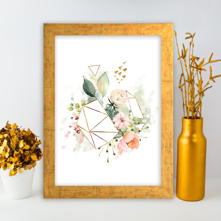 Tablou decorativ cu rama din MDF, Wallity, 24x29cm, 100% MDF, 100% lemn