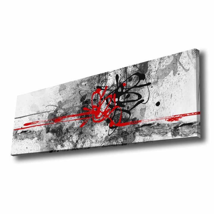 Dekoratív festmény vászonra, Wallity, 30x90cm, fenyőfa keretben