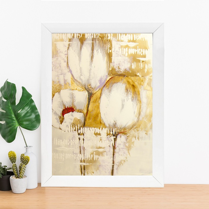 Tablou decorativ cu rama din MDF, Wallity, 24x29cm, 100% MDF, 100% lemn