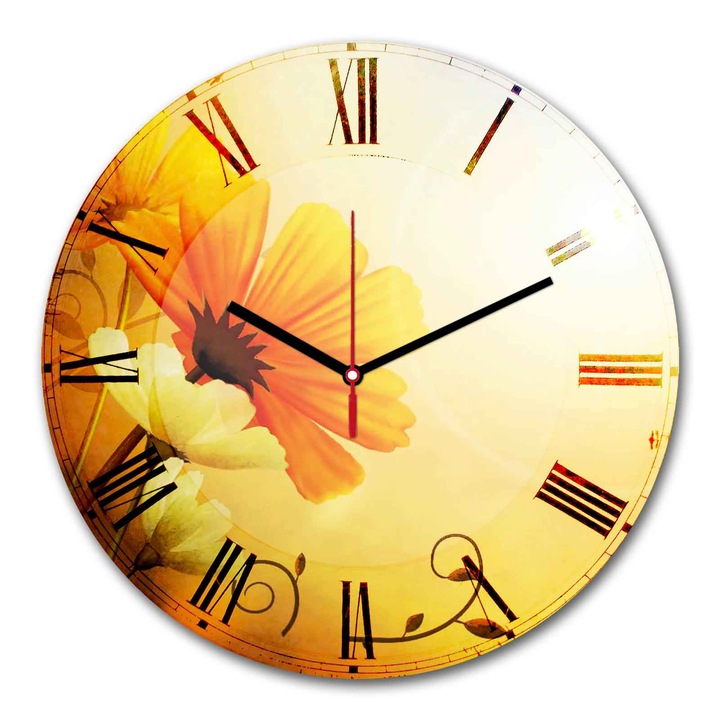 Dekoratív óra, Wallity, 30 cm, MDF, 5 mm vastagság