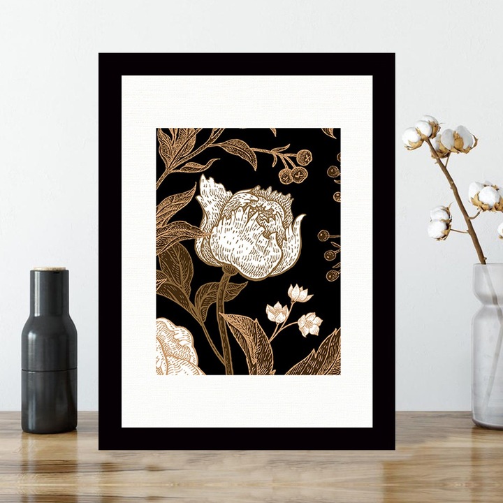 Tablou decorativ cu rama din MDF, Wallity, 24x29cm, 100% MDF, 100% lemn