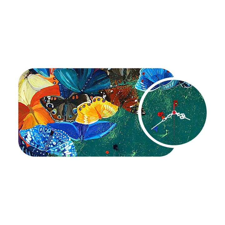 Dekoratív óragarnitúra, Wallity, 68x32cm, 100% mdf, 2 darab