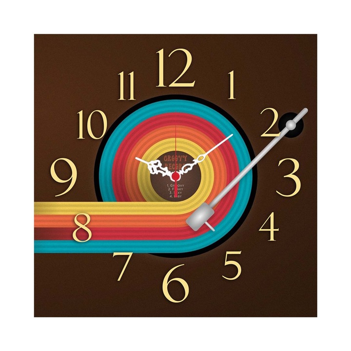 Dekoratív falióra Wallity mdf 40x40cm 5mm