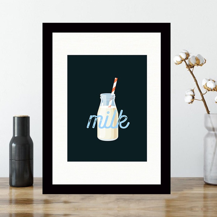 Tablou decorativ cu rama din MDF, Wallity, 24x29cm, 100% MDF, 100% lemn