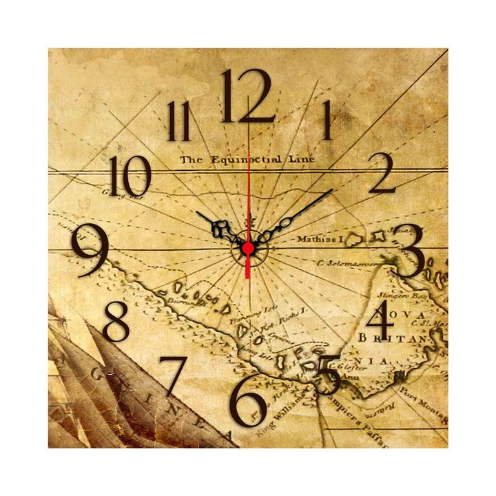 Dekoratív óra, Wallity, msk-03, 40x40cm, MDF 5mm