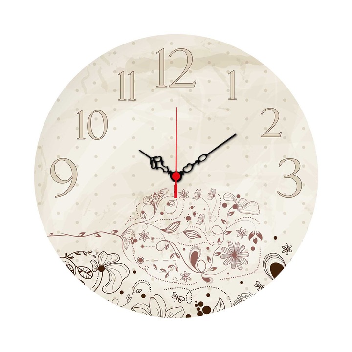 Dekoratív óra, Wallity, ms-26 modell, 40cm, MDF