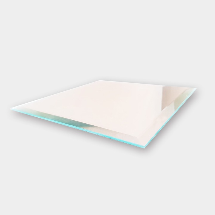 Tükörgarnitúra (8 darabos), 100% üveg, keret nélküli, 20x20cm