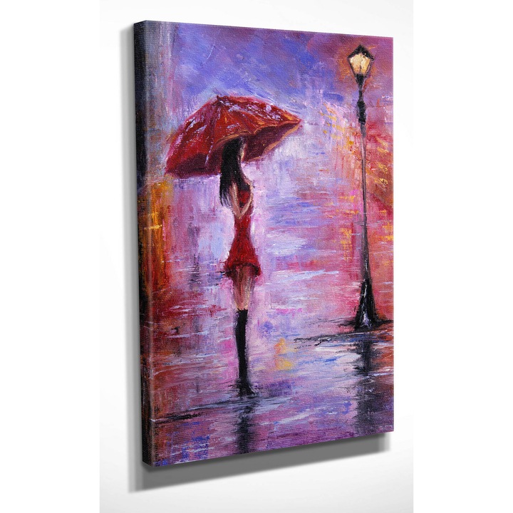 Dekoratív festmény vászonra, Wallity, 30x40cm, fa keretben