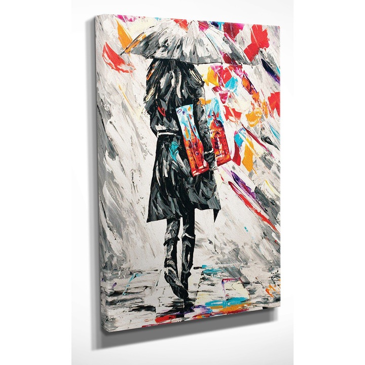 Dekoratív festmény vászonra, Wallity, 30x40cm, fa keretben