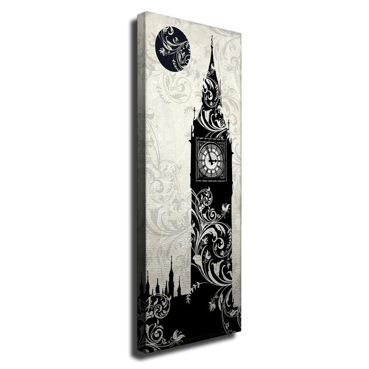 Dekoratív festmény vászonra, Wallity, 30x80cm, fa keretben