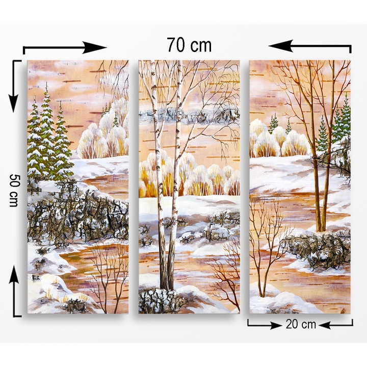 MDF díszképek (3 darabos készlet), Wallity, 20x50cm, 70x50cm