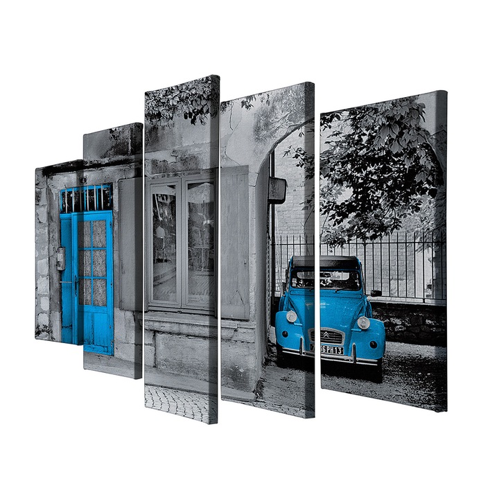 Dekoratív festmény vászonra (5 darabos készlet), Wallity, 105x70cm, 100% vászon, fa keretben