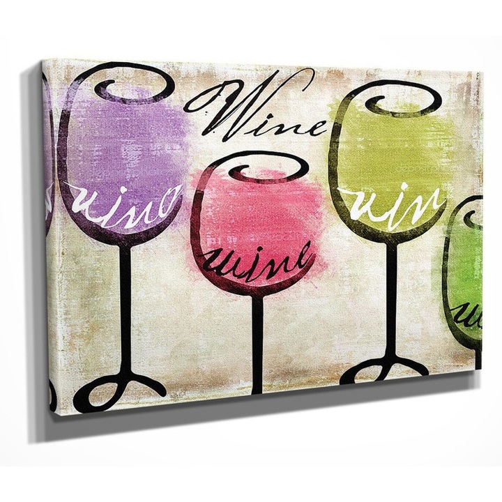 Dekoratív festmény vászonra, Wallity, 30x40cm, fa keretben