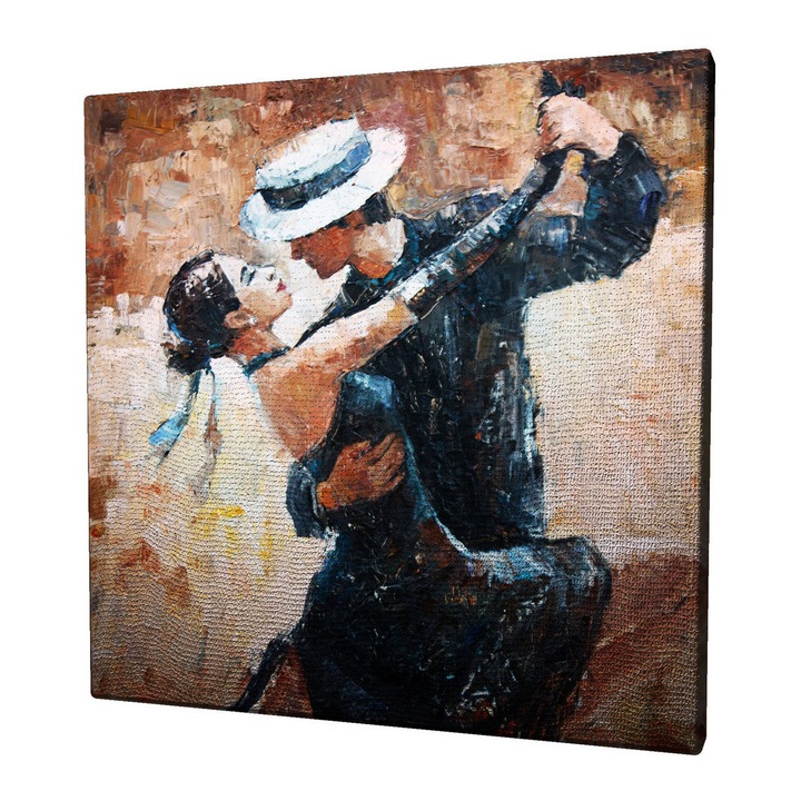 Dekoratív festmény vászonra, Wallity, 45x45cm, fa keretben