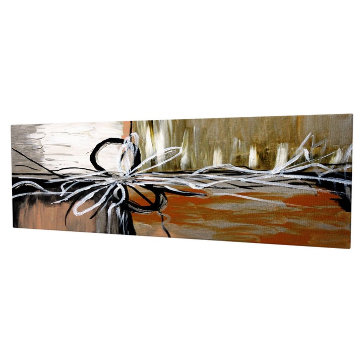 Dekoratív festmény vászonra, Wallity, 30x80cm, fa keretben