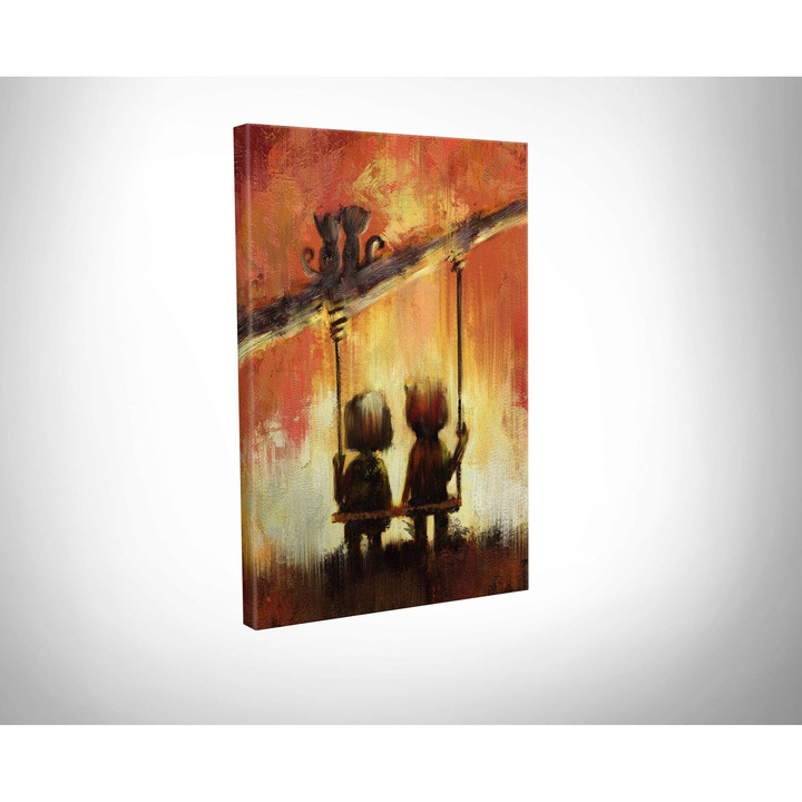 Dekoratív festmény vászonra, Wallity, 30x40cm, fa keretben