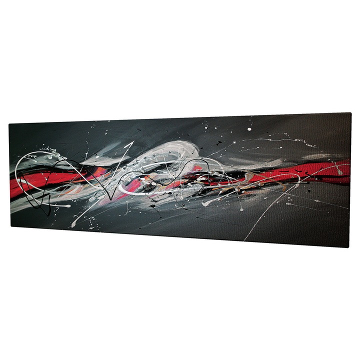 Dekoratív festmény vászonra, Wallity, 30x80cm, fa keretben