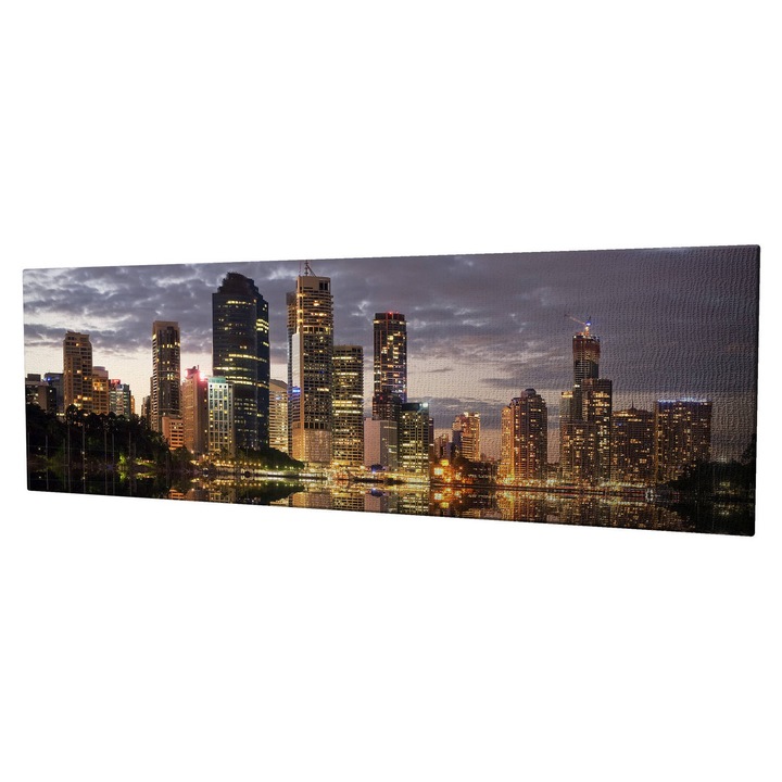 Dekoratív festmény vászonra, Wallity, 30x80cm, fa keretben