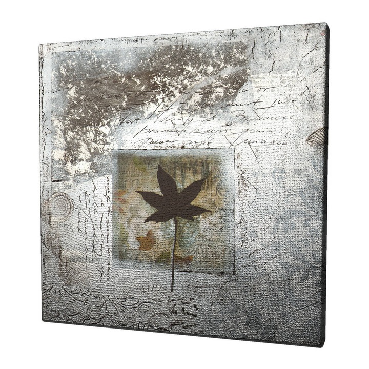 Dekoratív festmény vászonra, Wallity, 45x45cm, fa keretben