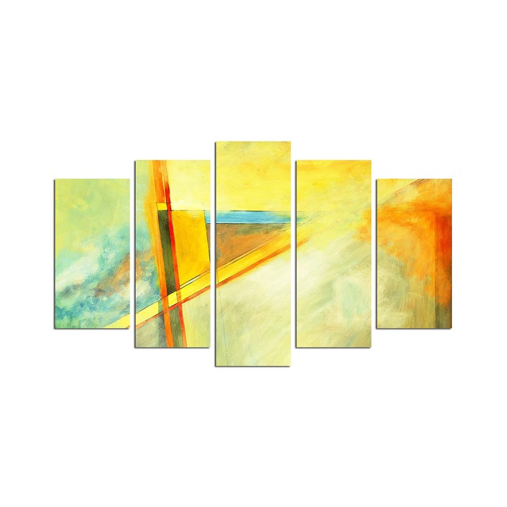 Dekoratív festmények, Wallity, 5 darabos készlet, 110x60cm, 100% mdf